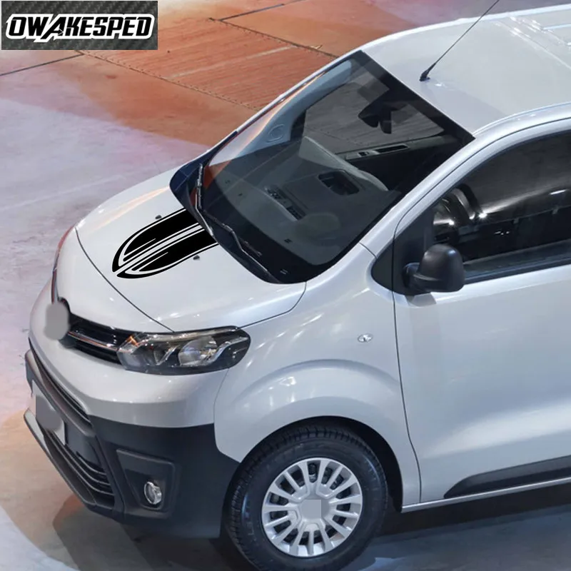 

Car Hood Bonnet Stripes Vinyl Decal Auto Engine Cover Decor Sticker For Citroen Jumpy Spacetourer XS M XL Racing Sport Styling