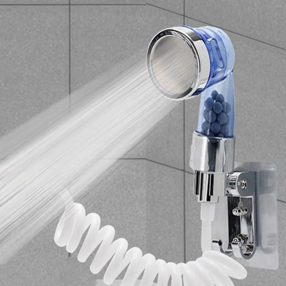 1Pcs Shower Head ABS Negative Ion Bathroom Filter Water-Saving Shower SPA Nozzle 3-mode Adjustable Spray Bathroom Accessories