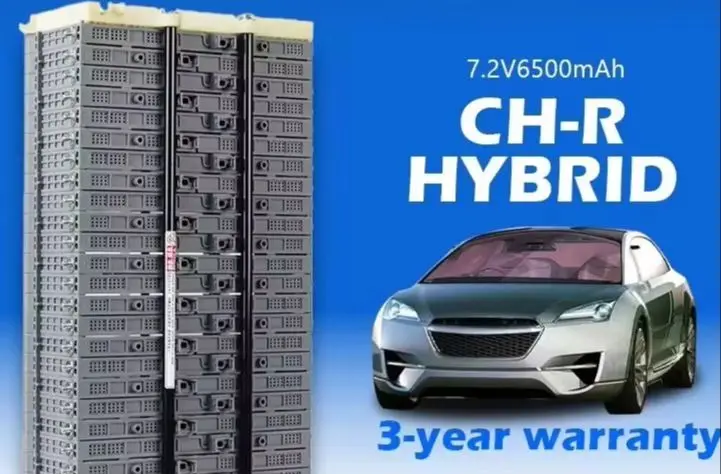 Hybrid Car Battery 6500mAh NiMH, Replacement for Toyota C-HR Hybrid 2017, 7.2V 9.6V 14.4V Module