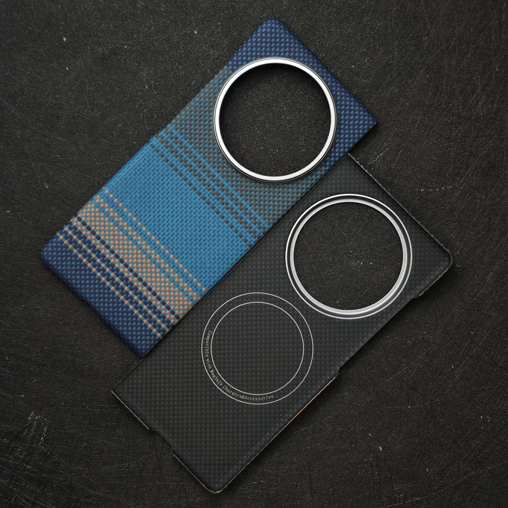 

Magnetic Aramid Carbon Fiber Case On For Vivo X Fold 5 Magsafe Magnetic carbon Phone Case For Vivo X Fold 5 Case