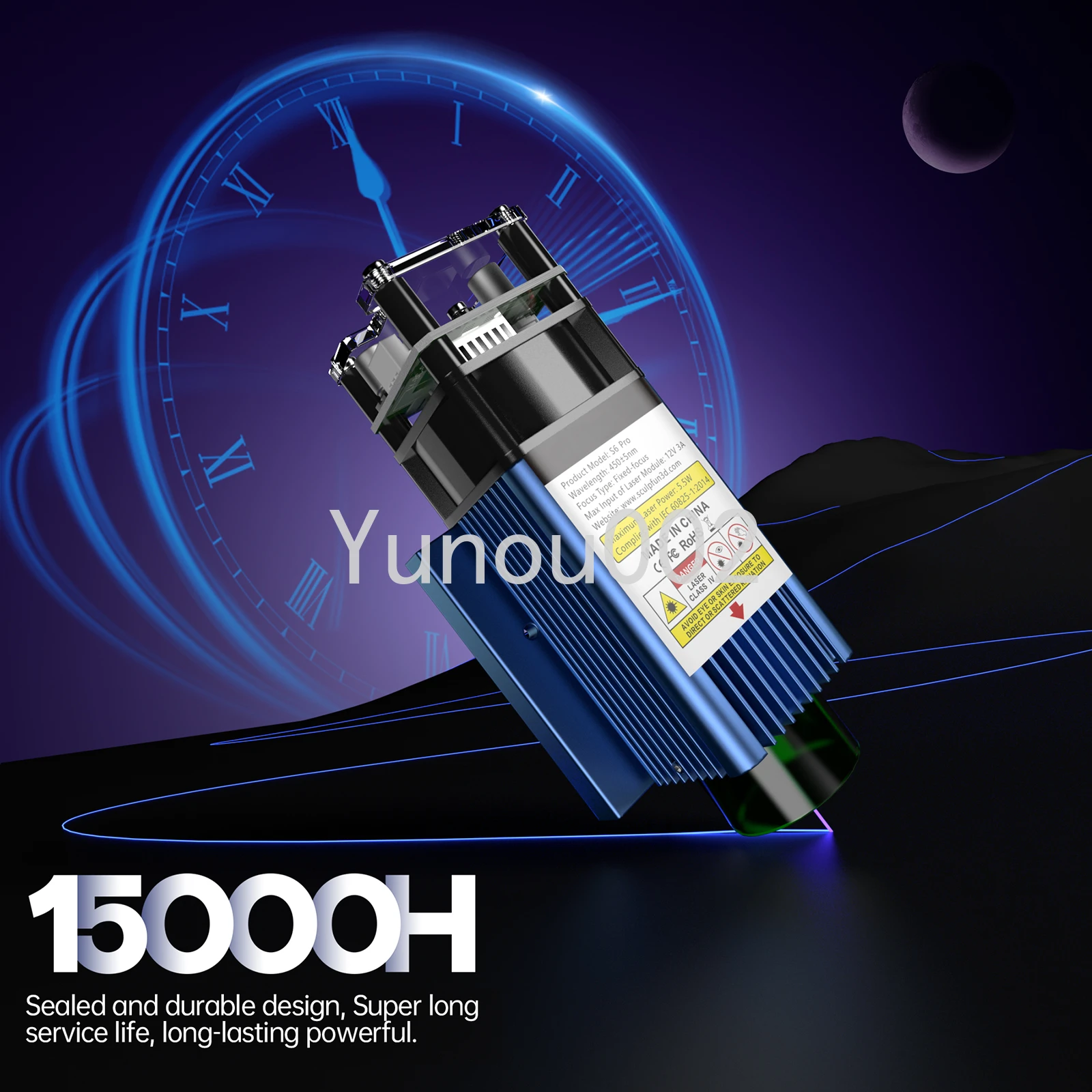 S6 Pro 60W Laser Module Head, Used for Engraver Engraving Machine Cutter Wood Acrylic Cutting Tools CO2 Effct