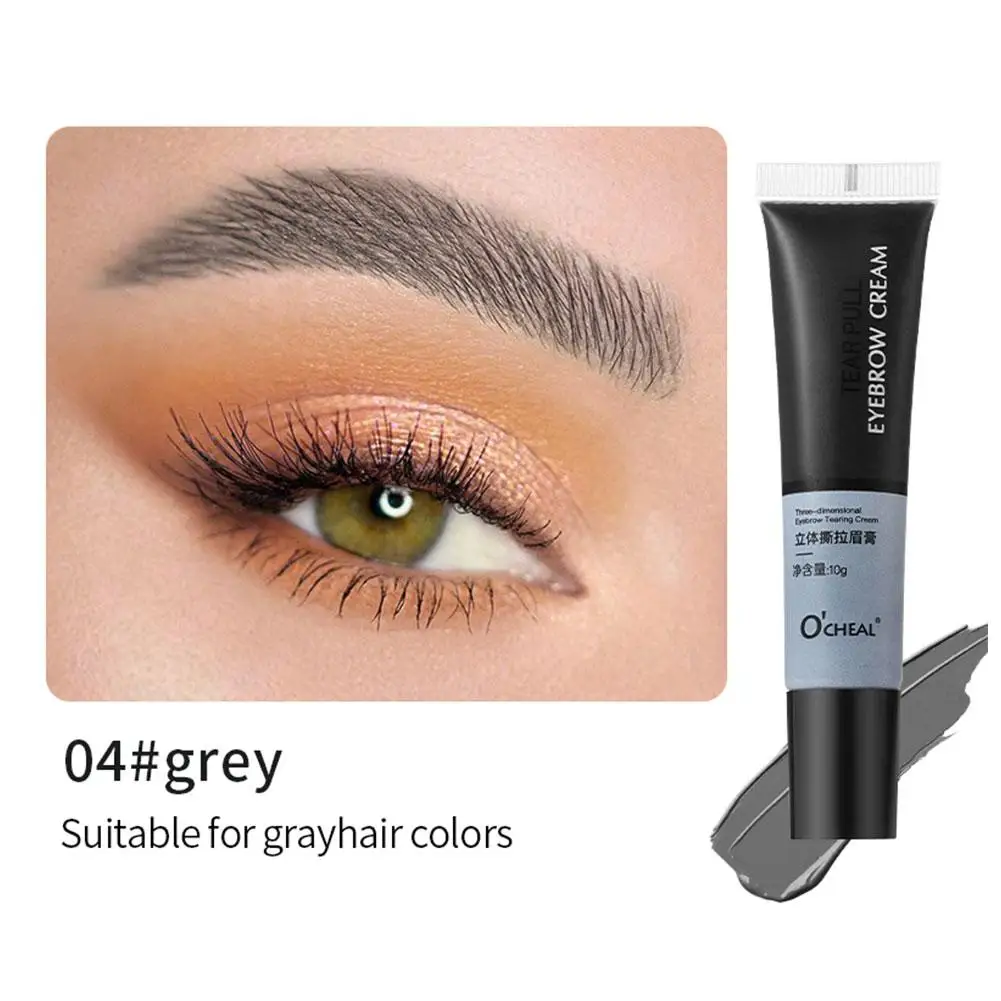 Peel Off Eye Makeup Semi Permanent Eyebrow Fast Tint Eyebrow Tattoo Dyeing Eyebrow Gel Cream Waterproof P4s8