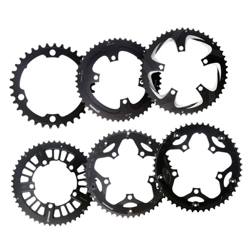 Prowheel Road Bike Chainring 110 BCD Chainring Ultralight 34/50T Double Chainwheel 8/9/10/11 Speed Bicycle Chain Ring Bike Part