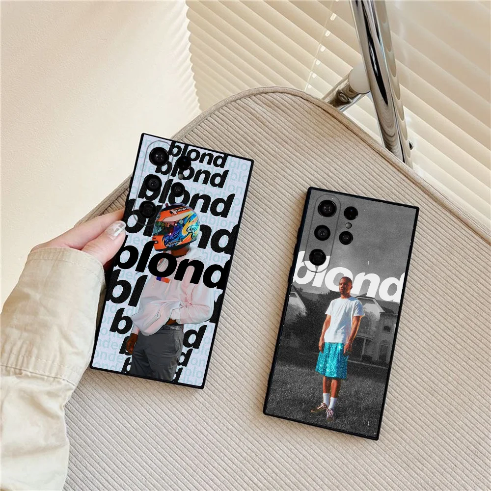 

F-Frank S-Singer Ocean Blonde Phone Case For Samsung Galaxy S25 Ultra S22 S23 S24 Ultra S21 S20 5G Protective Soft Silicone TPU