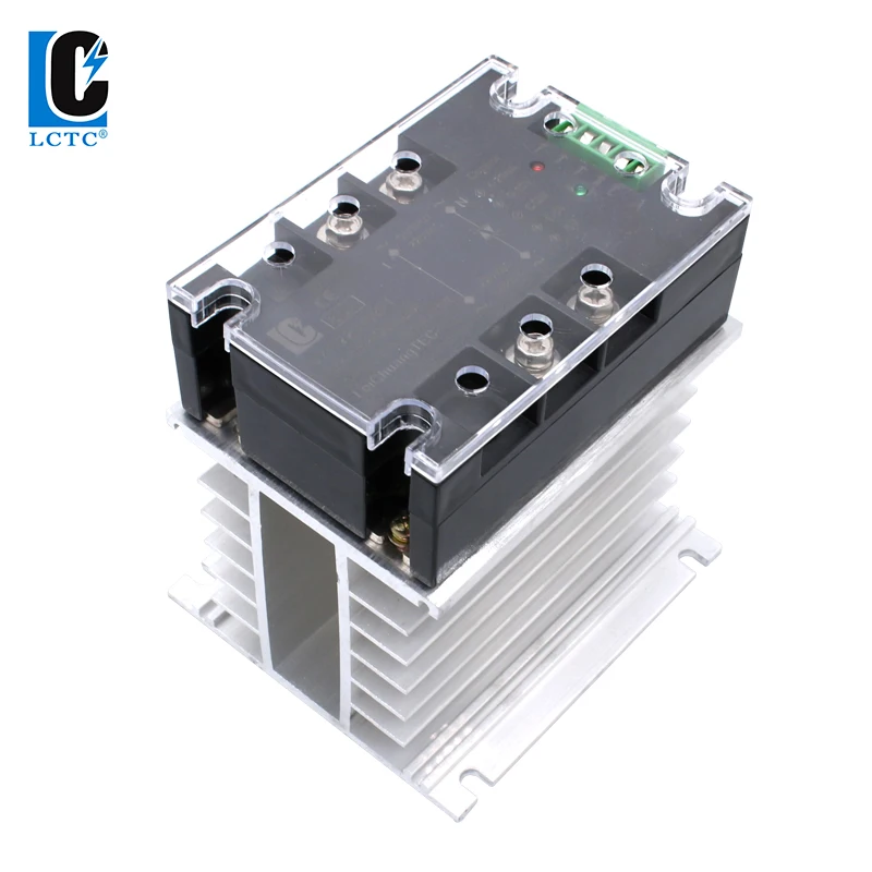 220V 380V 60A 80A Enhanced Full Isolation Single Phase AC voltage Regulator Module Power Regulator Module With Heat Sink