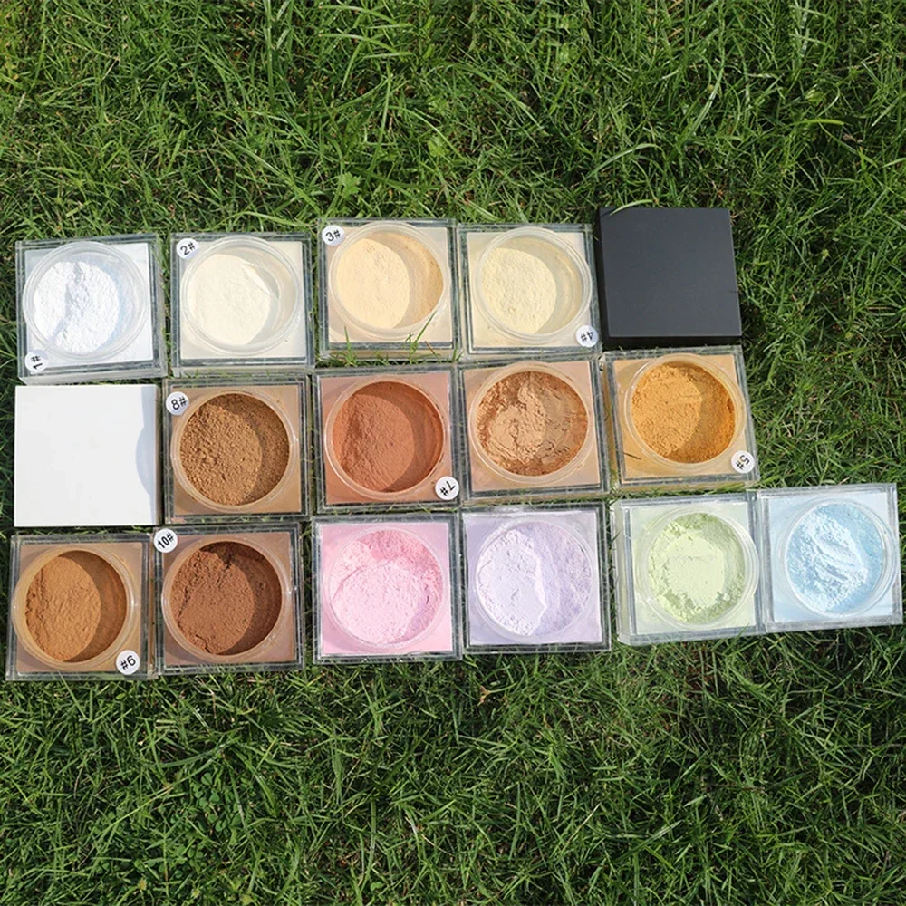 15g Private Label Setting Powder Custom Bulk 14-color Makeup-free Gentle Long-lasting Brighten Oil-controlling Waterproof Makeup