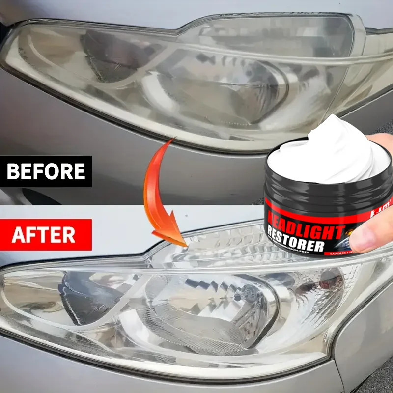 

Premium Car Headlight Restoration Kit – Fixes Yellowing, Haze, Oxidation & Scratches for Safer Driving