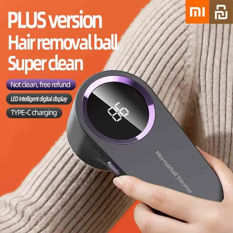 

Xiaomi Youpin Electric Lint Remover Portable Led Display Rechargeable Cloth Fabric Shaver 3 Levels Household Hair Ball Trimmer