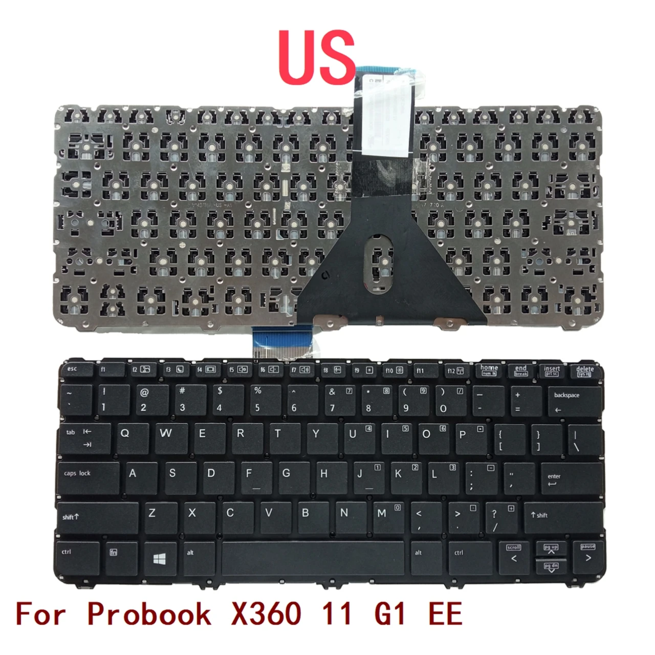 

New US Laptop Keyboard For HP Probook X360 11 G1 EE Notebook PC Replacement