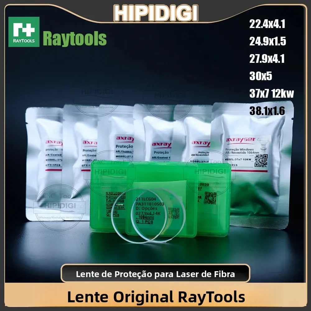 Raytools lente laser de fibra 18x2 27.9x4.1 24.9x1.5 3kw 4kw raytools laser proteção óptica lente janelas protetoras
