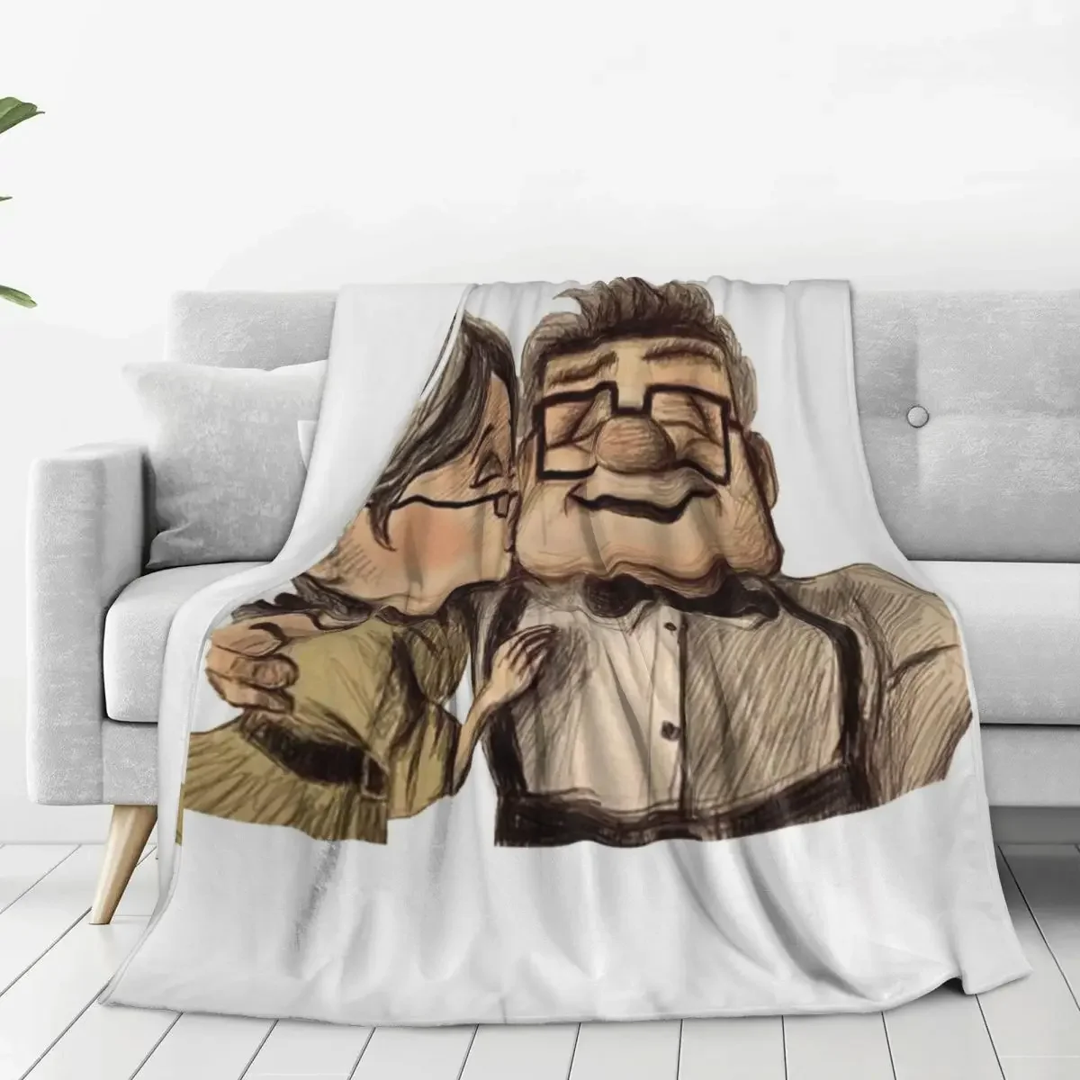 Carl And Ellie (2) Blankets Fleece Super Soft Sofa Throw Blankets For Couch Bedding Outdoor Throws Bedspread Quilt