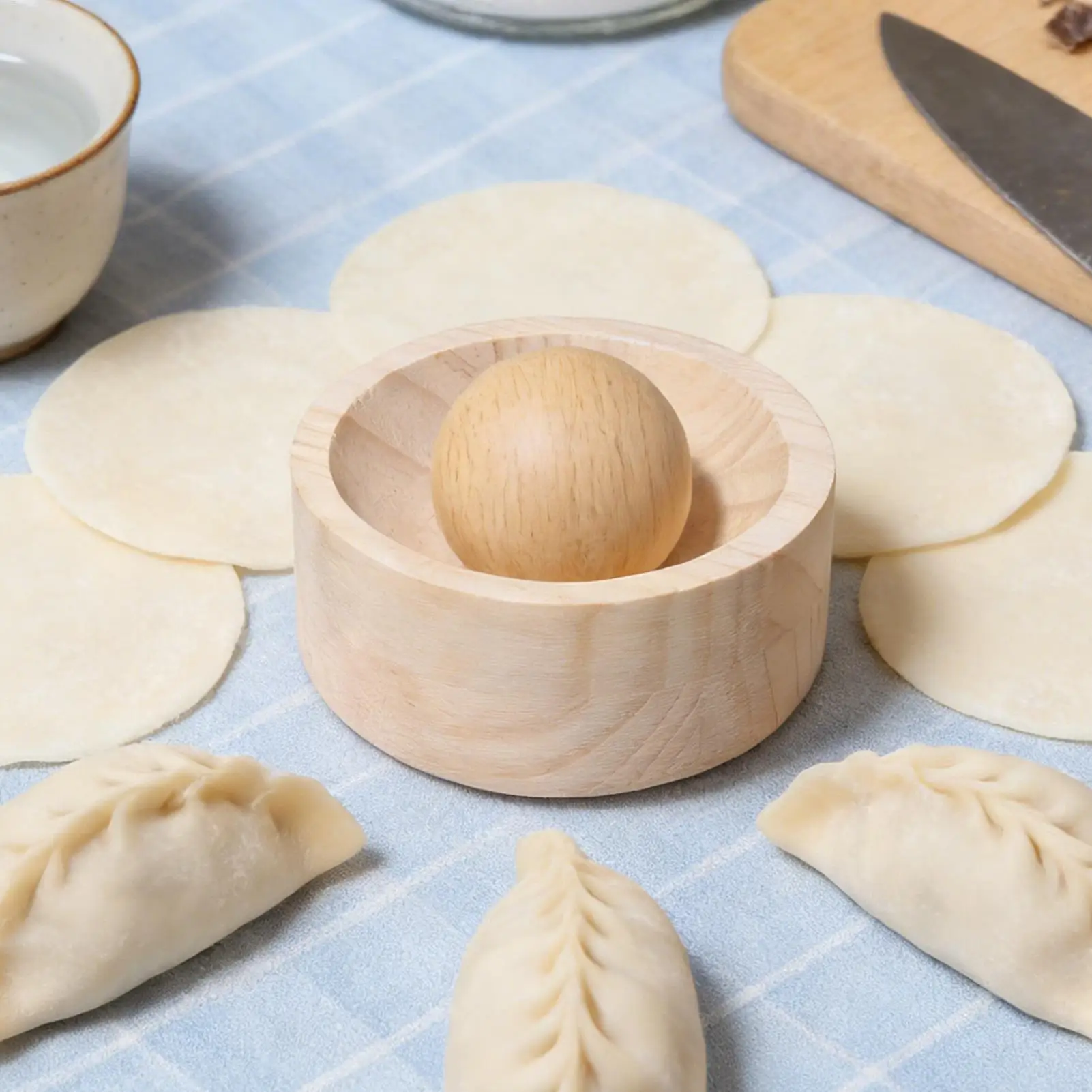 Hand Dough Presser Manual Shaping Mold Bakeware Manual Dough Skin Presser for Home Kitchen Enthusiast Family Friends Women