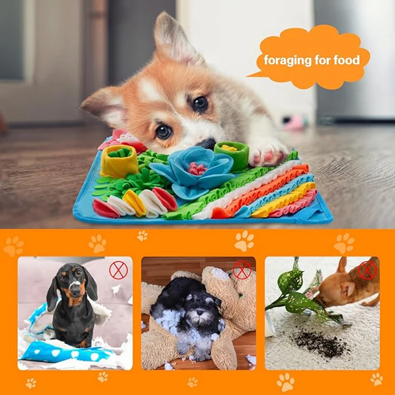 Pet Sniffing Pad Dog And Cat Cring Toys Indoor Play Eating Mat Łagodzi stres i uwalnianie energii Treasure Hunting Slow Food