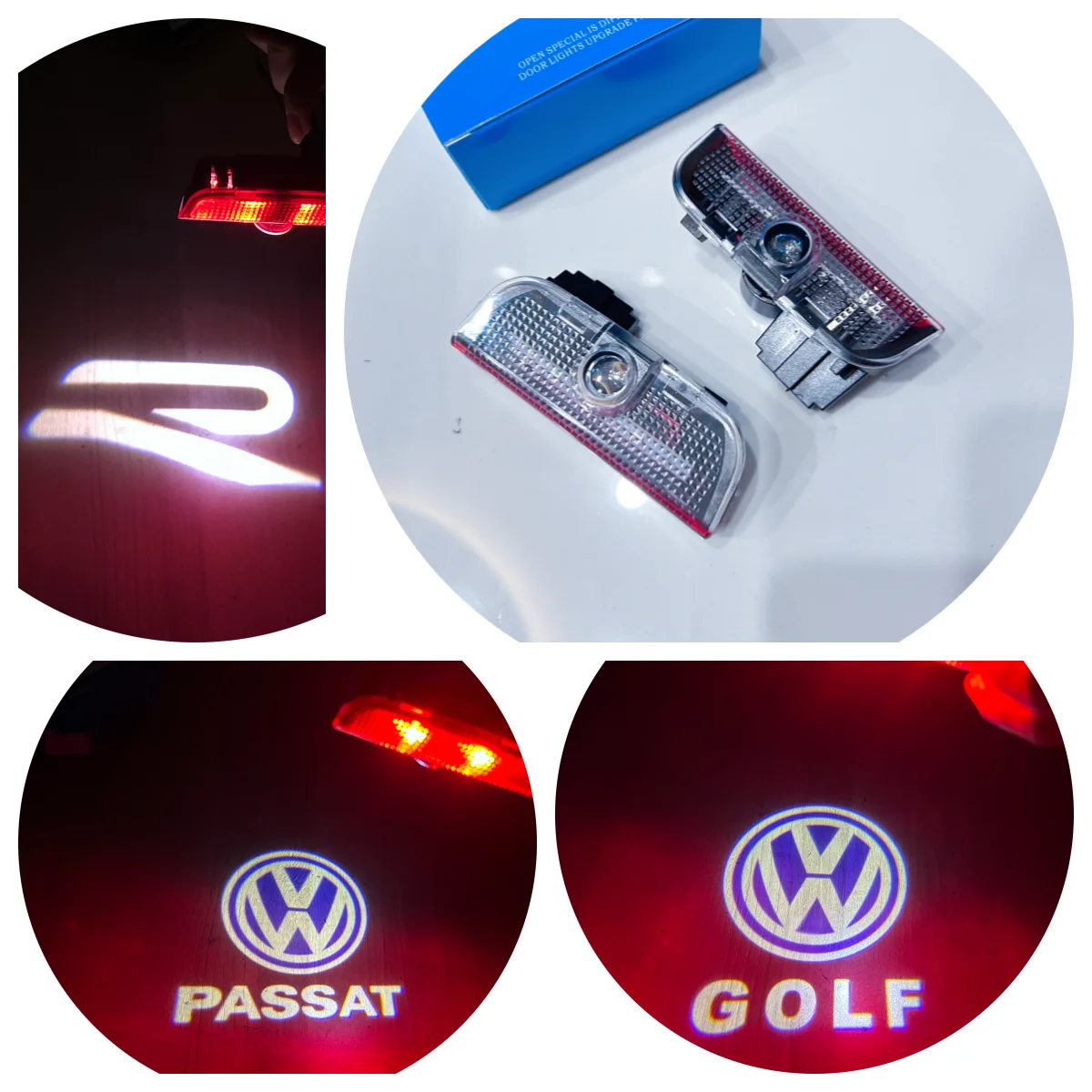 

Car door LED Projector Welcome Light - Compatible For VW GTI, GTD, GTE Golf 5/6/7/8, Passat B6/B7/B8/B9, Arteon, Tiguan, Touareg