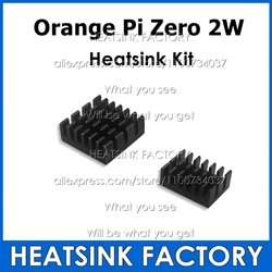 2pcs oneset DIY Aluminum Heatsink Kit With Thermal Adhesive Tape Copper Heatsinks With Pad Apply for Orange Pi Zero 2W