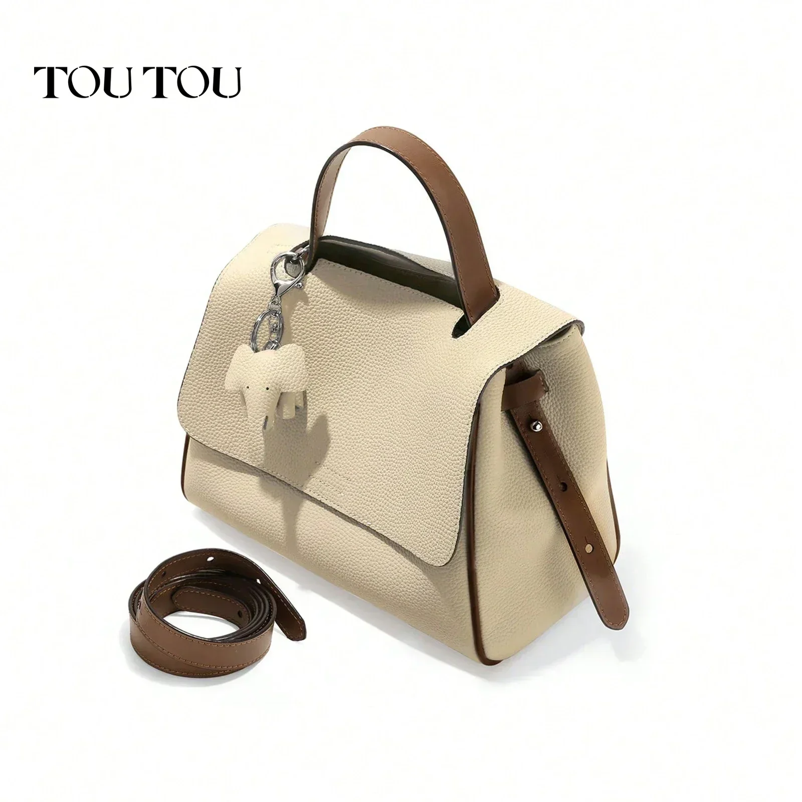 ITAMOOD Genuine Leather Bag Women Fashionable and Versatile Tote Crossbody Shoulder Bag Satchel Purse Female Fashion Bag Luxury