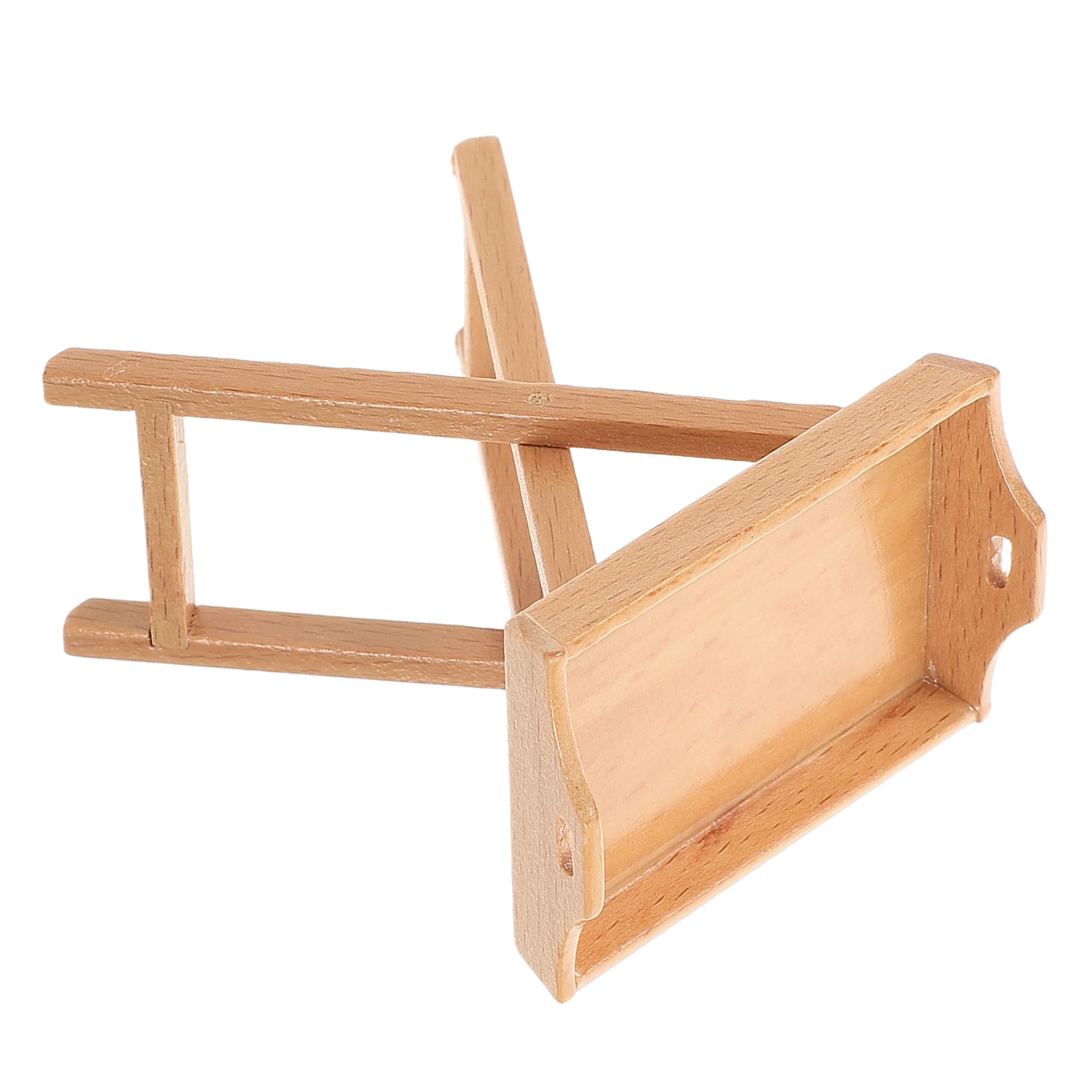 Miniaturowa taca na owoce w skali 1:12 do dekoracji sceny kuchennej w domku dla lalek, mini akcesoria meblowe, drewniany regał na warzywa