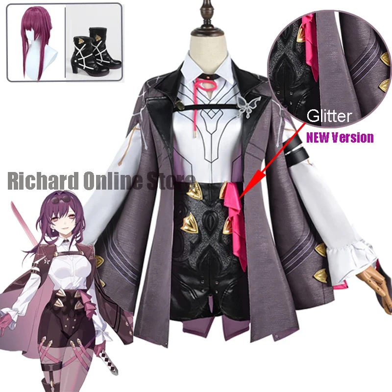 Kafka cosplay costume purple wig game honkai: Star rail cosplay Kafka fullset girl Halloween carnival cosplay party suit XS-XXL