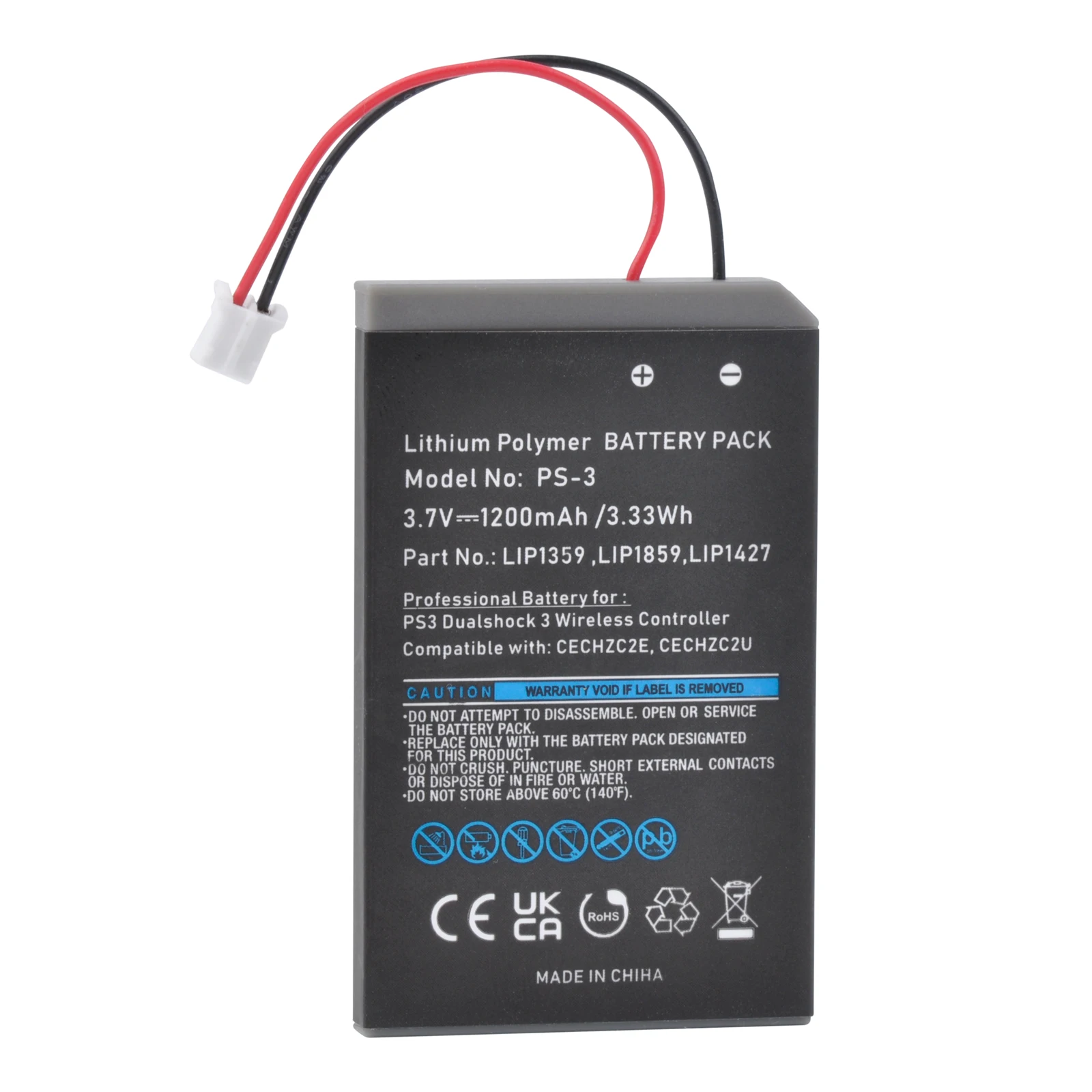 Pickle Power PS3 Gamepad Replacement Battery For Sony PS3 PlayStation3 Wireless Controller Part No LIP1359 LIP1859 LIP1427
