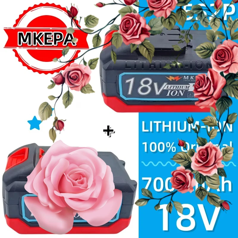100% original 18V 7.0Ah Rechargeable Battery lpega ,For BL1830 BL1830B BL1840 BL1840B BL1850 BL1850B Power Tools Battery