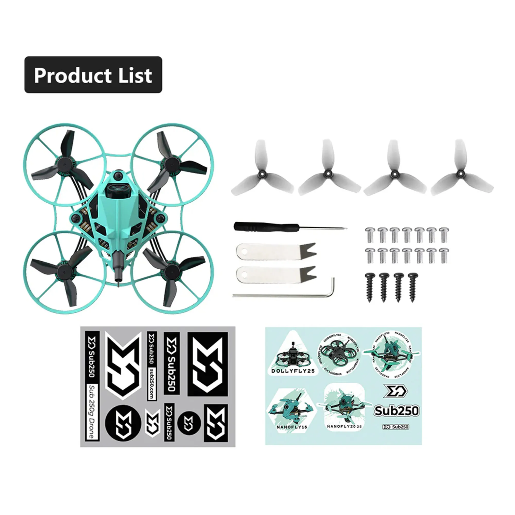 Sub250 Nimble65 HD O4 65mm Tiny Whoop 1S Mini Whoop Quadcopter طائرة بدون طيار صغيرة FPV مع المروحة HQ DT31MMX3