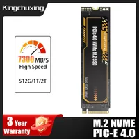 Kingchuxing PCIe4.0 M.2 NVMe SSD 7400MB/S Internal Solid State Drive Gen4 for  PS5 Enthusiasts High End Computing Gaming