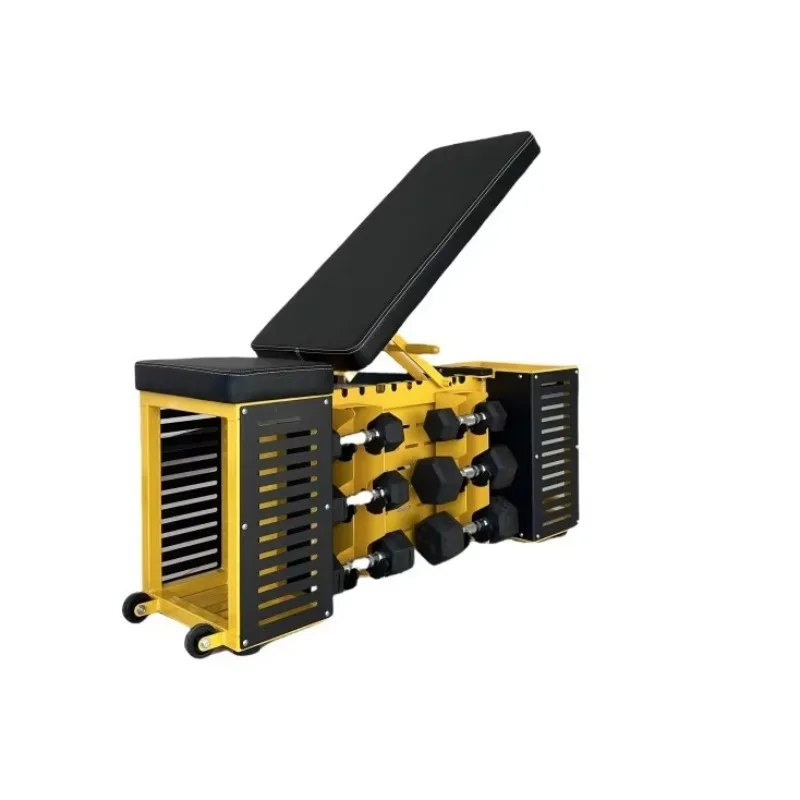 Adjustable Multifunctional Dumbbell Storage Stool for Home Gym Strength Training Workout Fitness