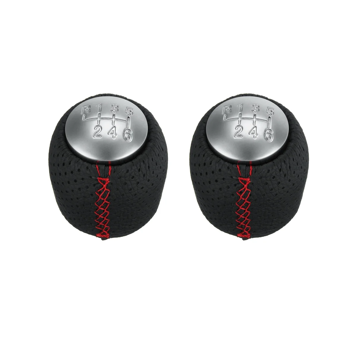 2X 6 Speed Manual Gear Shift Knob Shifter Lever Handball for Alfa Romeo 159 Brera Spider 05-11