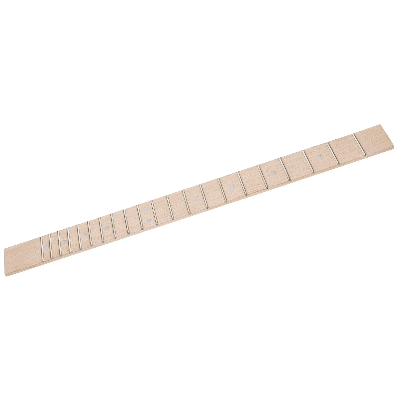

White Dot Electric Guitar Fretboard 21 Frets Canadian Maple Wood Precision Inlays Replacement Neck Accessories