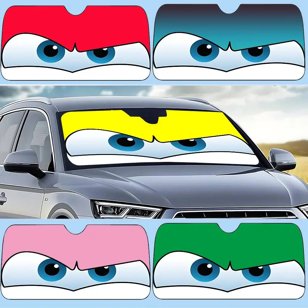 

Funny M-McQueen Eyes Car Sunshade Curtains 130x70cm Car SunShade Windshield Cover UV Protection Auto Visor Accessories For Cars