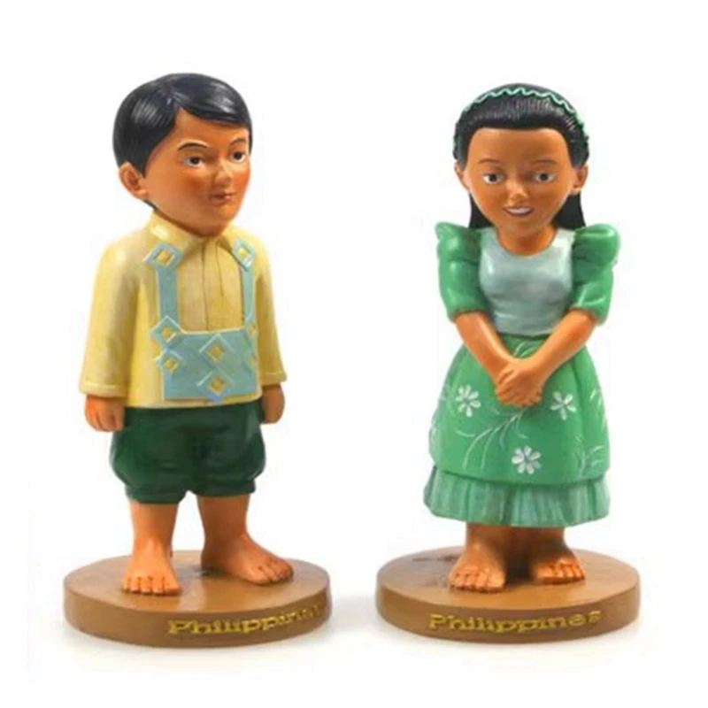 Philippines Hand-painted Resin Crafts World Celebrity Statue Tourism Souvenir Gifts Collection Home Decortion