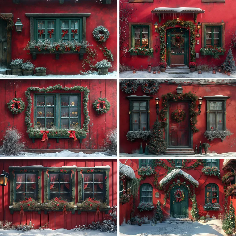 mocsicka-natal-parede-vermelha-pano-de-fundo-para-fotografia-inverno-ao-ar-livre-neve-janela-porta-guirlanda-de-natal-crianca-retrato-foto-fundo
