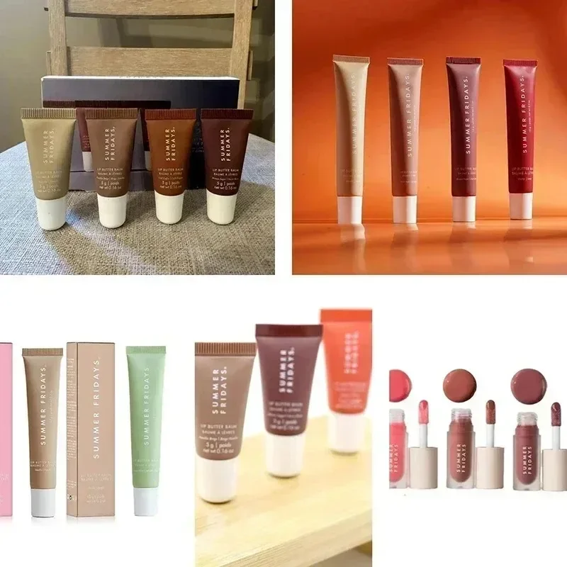 2025 ใหม่สีโกโก้ร้อนกาแฟเย็นฤดูร้อนวันศุกร์ Lip GLOSS Lip Balm Moisturizing Smooth Soft LIPS เครื่องสําอางค์แต่งหน้า Lip Care