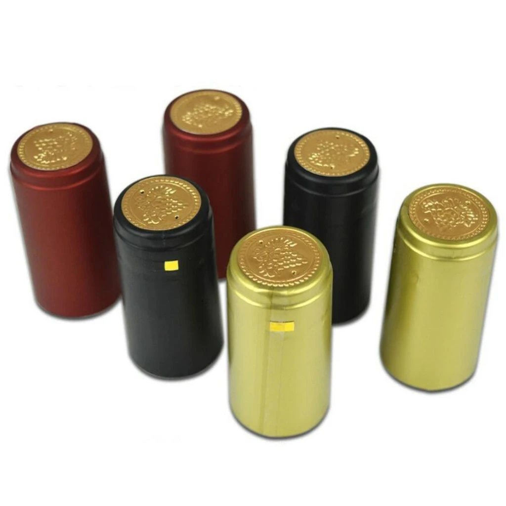 PVC Heat Shrink Wine Bottle Capsules Tear Tape Sealing Cover for Home Crafted Wine and Gourmet Foods