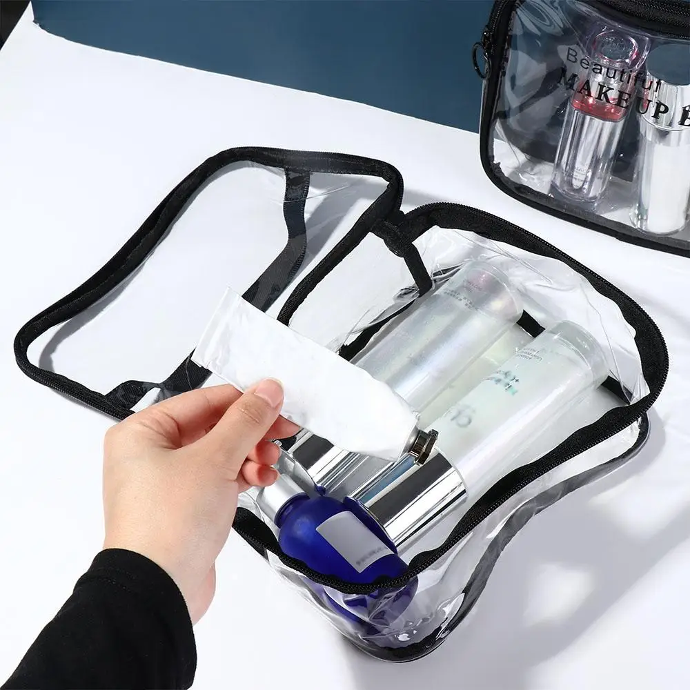 Multi-function Waterproof Storage Cases Korean Storage Bag Women Cosmetic Bag Travel Storage Handbag Transparent Makeup Bag