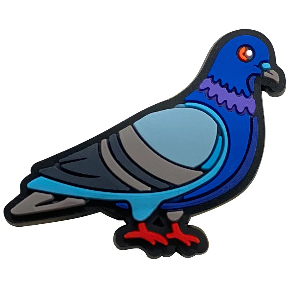 1-16Pcs Dove of Peace PVC Shoe Decoration Pigeon Boys Girls Clog Buckle Charms For Holiday Gifts