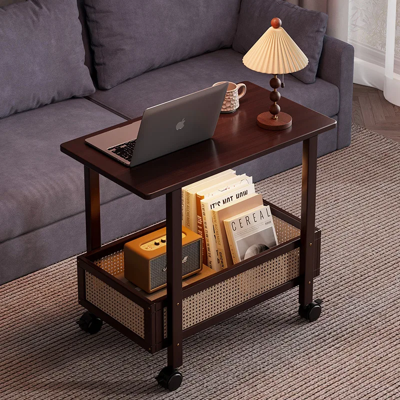 

Журнальный столик для гостиной, бытовой съемный складной обеденный стол, маленькая квартира, диван, боковой шкаф, тележка, приставной столик, стол для еды