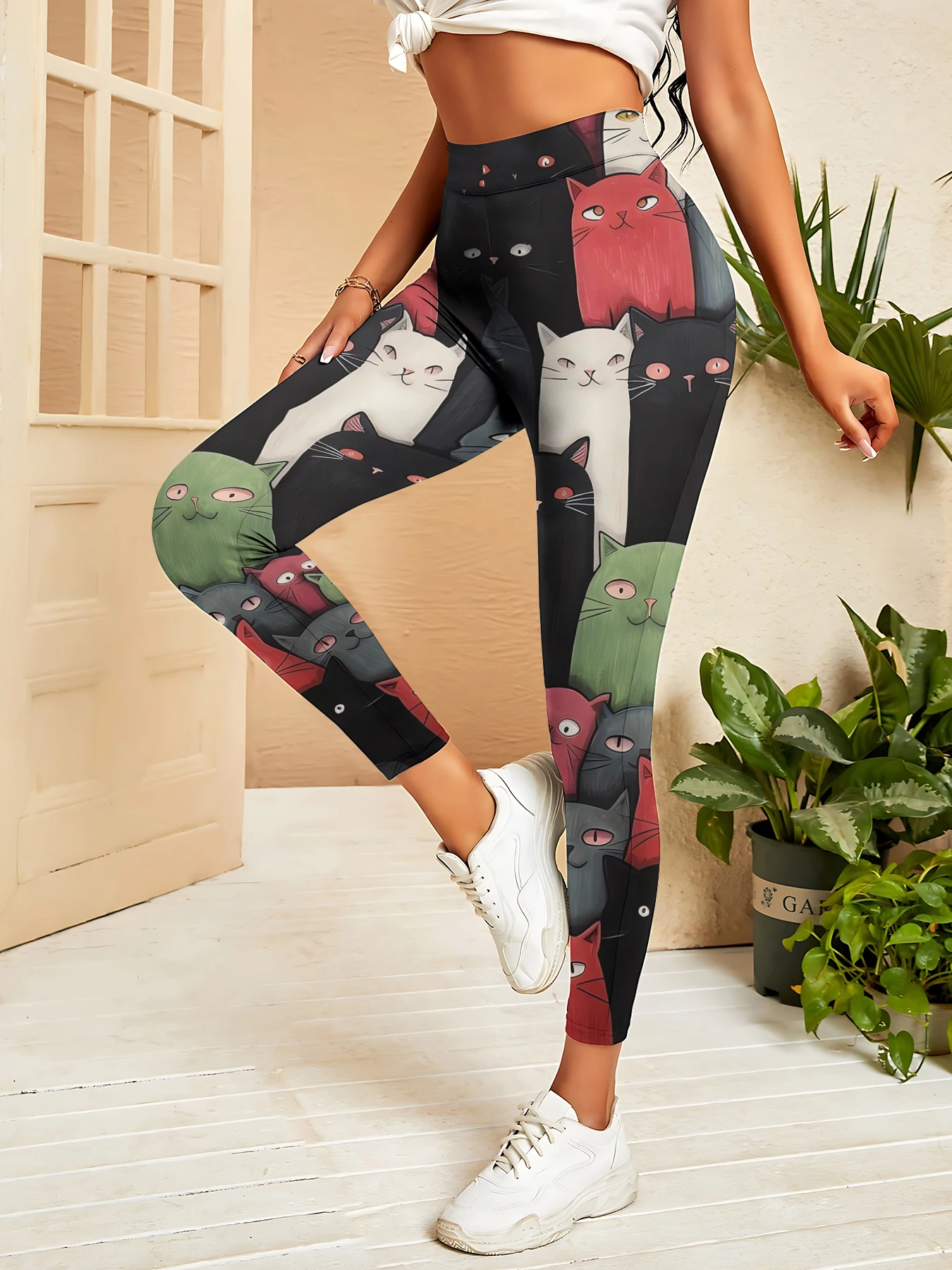 MSIEESO Fashion Women Leggings Funny Cats 3D Printed Yoga Pants Casual Jogging Fitness Sports Clothing Dropshipping