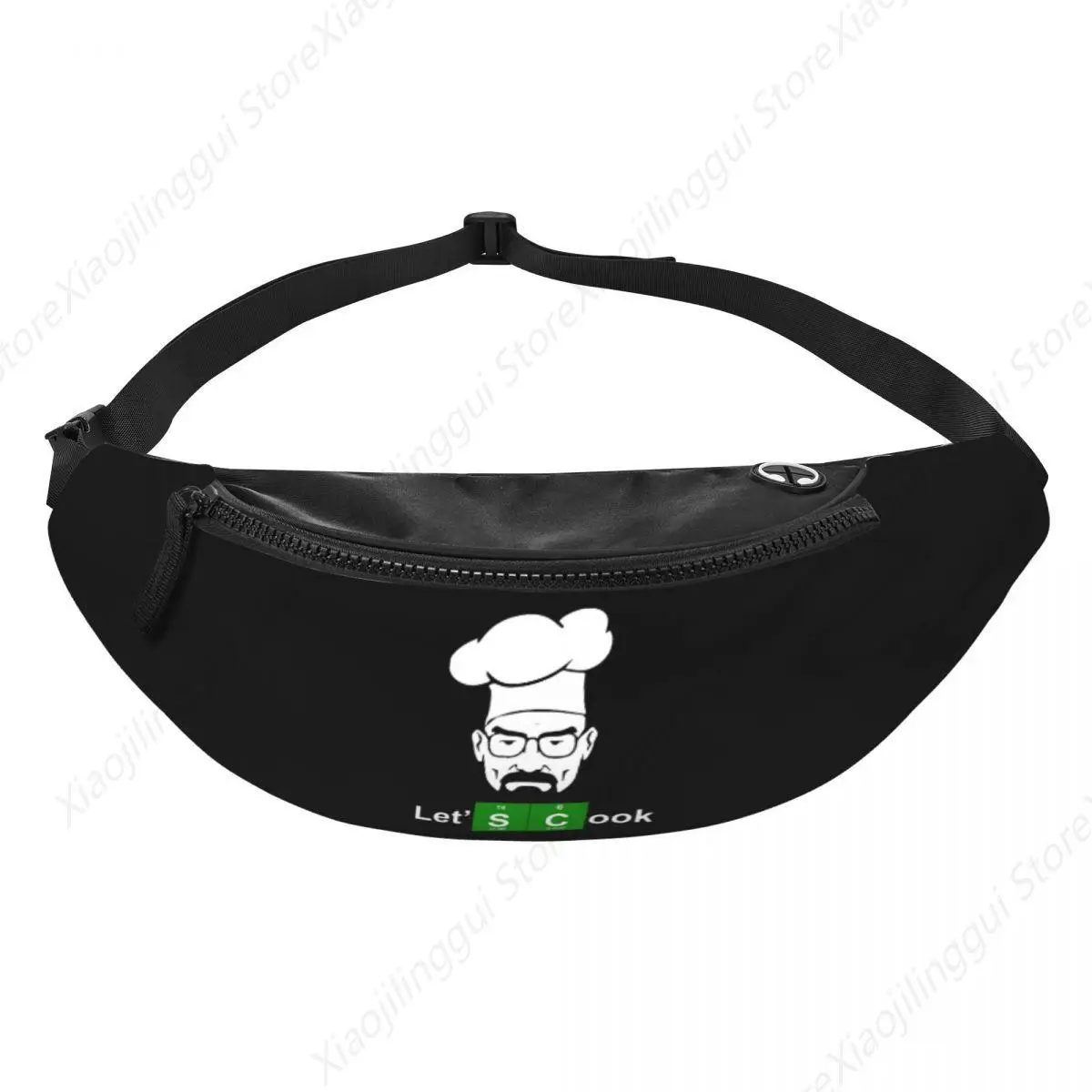 Casual Breaking Bad Let's Cook Fanny Pack Women Men Funny Crossbody Waist Bag for Traveling Phone Money Pouch