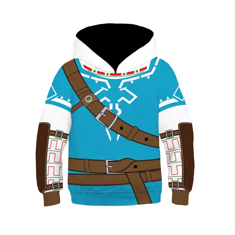 Cosplay Anime 24/25 recién llegado sudaderas con capucha leyenda de Saidar Anime armadura impresa sudaderas hombres chico Cosplay Sudadera con capucha niños Clo 72th