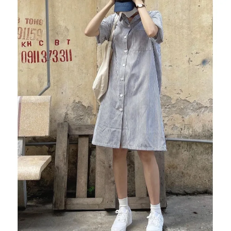 Vestido csa t de verão, camada base fena, manga curta, top fino, crimento médio, gola , peça única, 00%