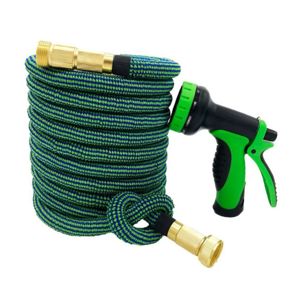 

Garden Hose Flexible Expandable Plant Water Hose Double Layer Car Washing Tube with Spray Nozzle US, 100FT