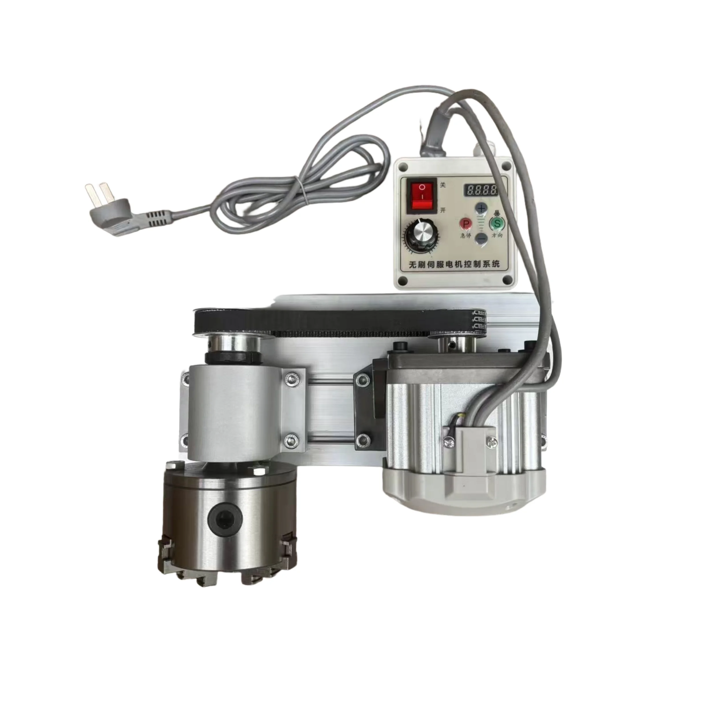 Small lathe complete set of motor chuck spindle assembly woodworking lathe bead machine electric polishing machine rod
