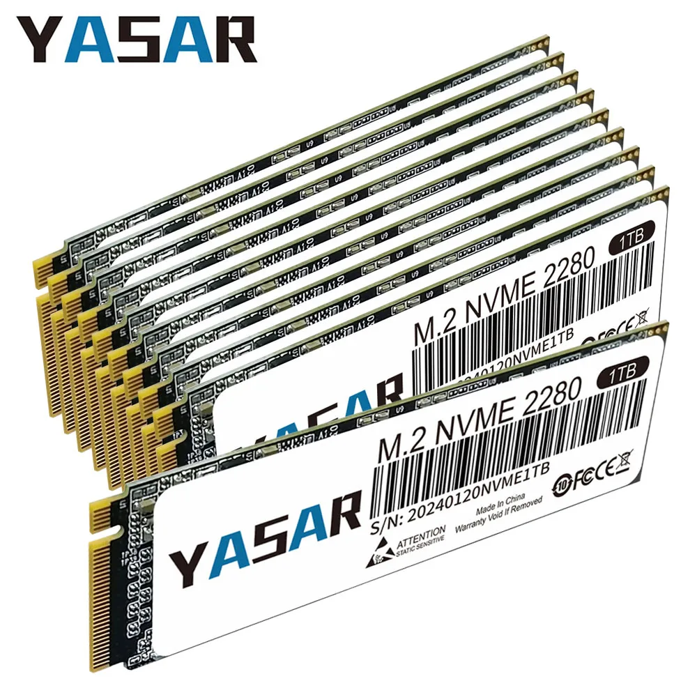 YASAR 10pcs SSD M.2 NVMe 2280 Solid State Hard Drive Disk 2TB 512GB 256GB 128GB m.2 NVMe SSD For Laptop Desktop