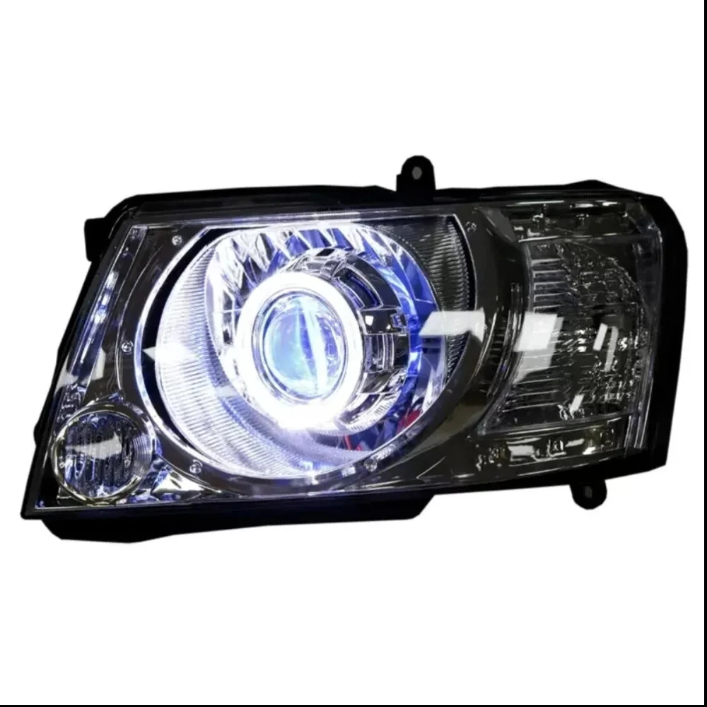 Led Headlight assembly For Nissan Patrol Y61 2004-18 angel eye HID xenon DRL Daytime Running Light head lamp Car accessories