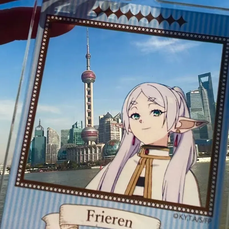 Anime Transparent card Keychain Acrylic Figure Cartoon Keyring Model Doll Cosplay Pendant Teens Christmas Gift