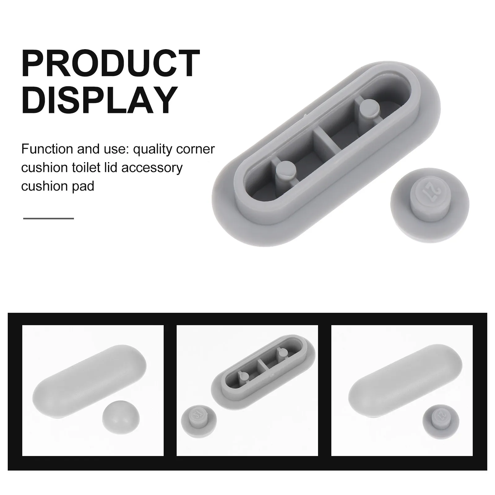 20Pcs Toilet Seat Pads Premium Material Toilet Lid Bumpers for Mute Operation Friction Protection Household Bathroom Use
