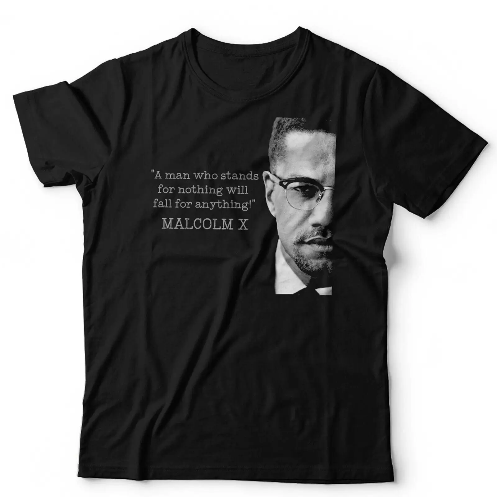 Malcolm X Fall for Anything Tshirt Unisex & Kids Propaganda Civil Rights Power