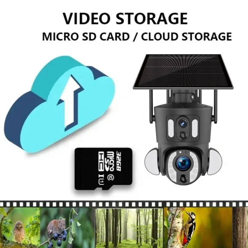 10X زووم بصري عدسة مزدوجة 3K 6MP Ubox لاسلكي واي فاي كاميرا تلفزيونات الدوائر المغلقة الشمسية بطارية قابلة للشحن 4G بطاقة SIM كاميرا تعمل بالطاقة الشمسية