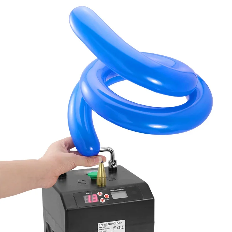 Electric Air Pump for Balloons 110-240V 5 Inch Magic round B231-3.0 High Pressure Single Hole Long Balloon Inflator Tool